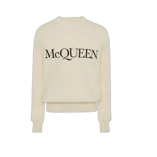 Alexander Mcqueen Logo Knitted Crewneck Jumper