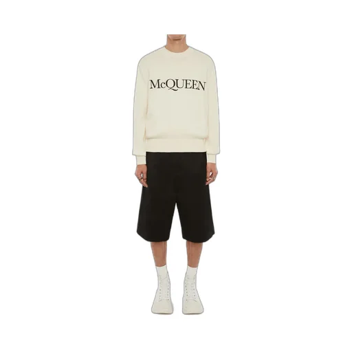 Alexander Mcqueen Logo Knitted Crewneck Jumper