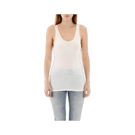 Saint Laurent Sleeveless Ribbed Tank Top