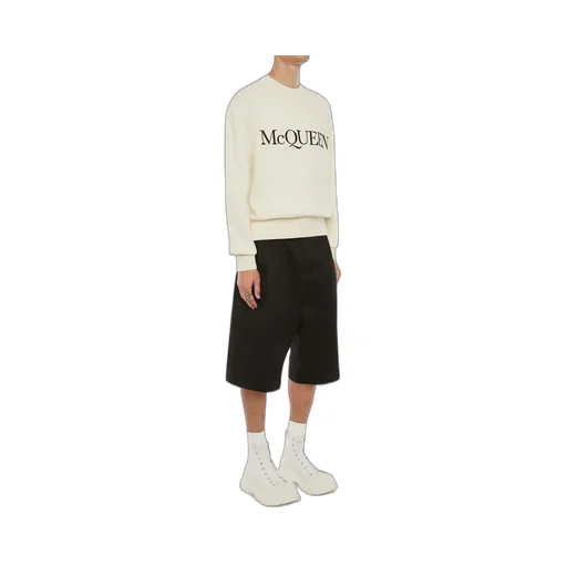 Alexander Mcqueen Logo Knitted Crewneck Jumper