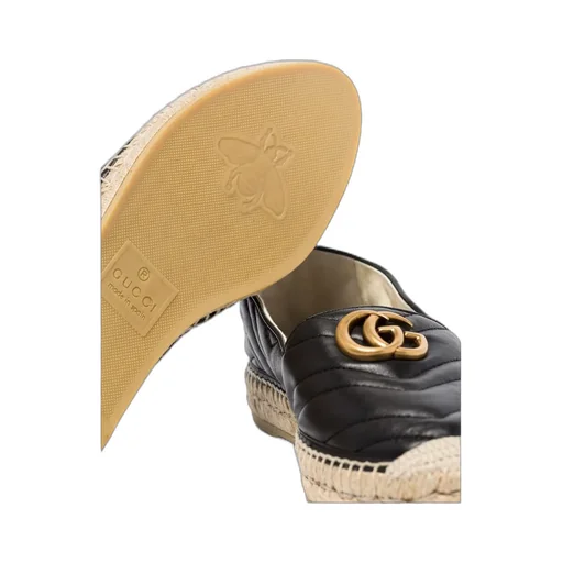 Leather Espadrille With Double G