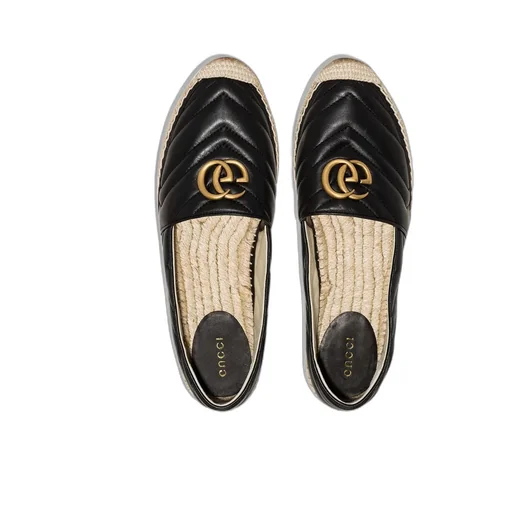 Leather Espadrille With Double G