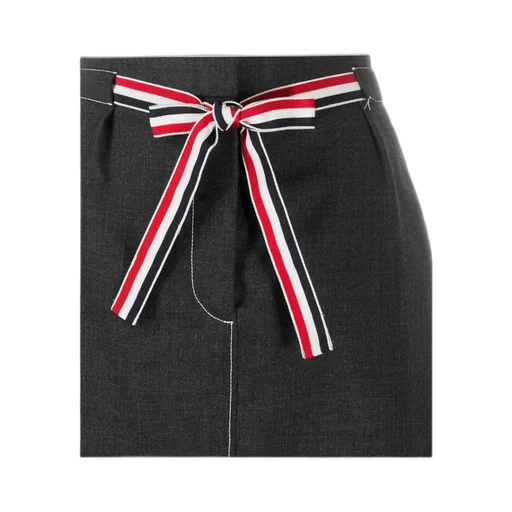 2Ply Fresco Tie Waist Mini Sack Skirt