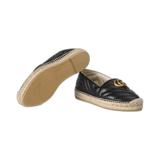 Leather Espadrille With Double G