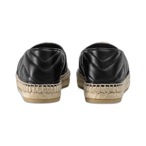 Leather Espadrille With Double G