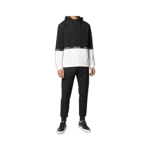 Color Matching Hooded Hoodie