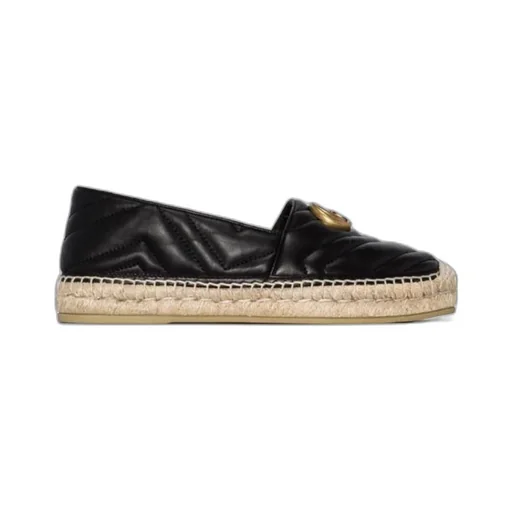 Leather Espadrille With Double G