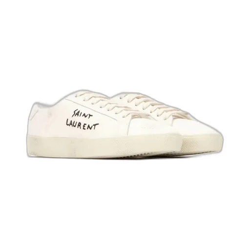 Court Classic Sl/06 Embroidered Sneakers In Fabric And Leather
