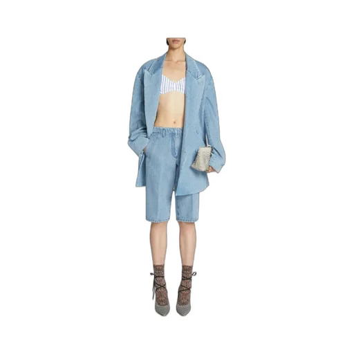 Dries Van Noten Denim Bermuda Shorts