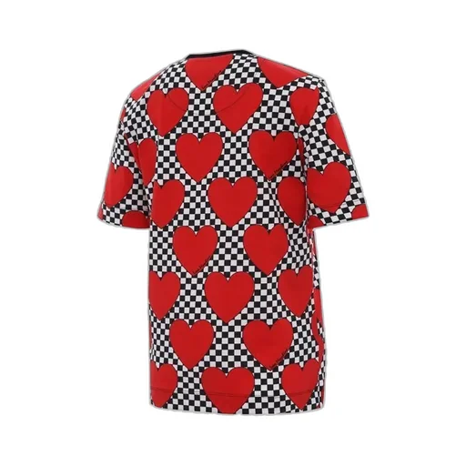 Checkered Love Printed T-Shirt
