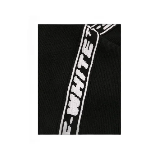 Off-White Short Sleeved Knitted Dress