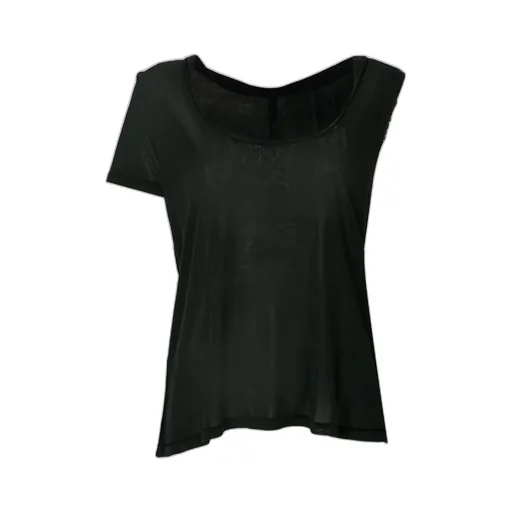 Asymmetric Sleeve Twisted Scoop Neck Tank