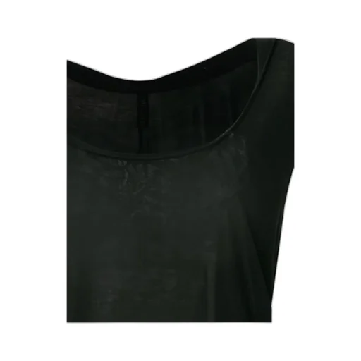 Asymmetric Sleeve Twisted Scoop Neck Tank