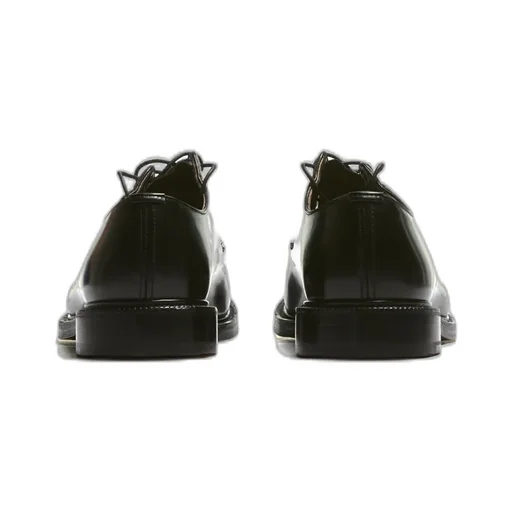 Black Lace-Up Business Dress Shoes