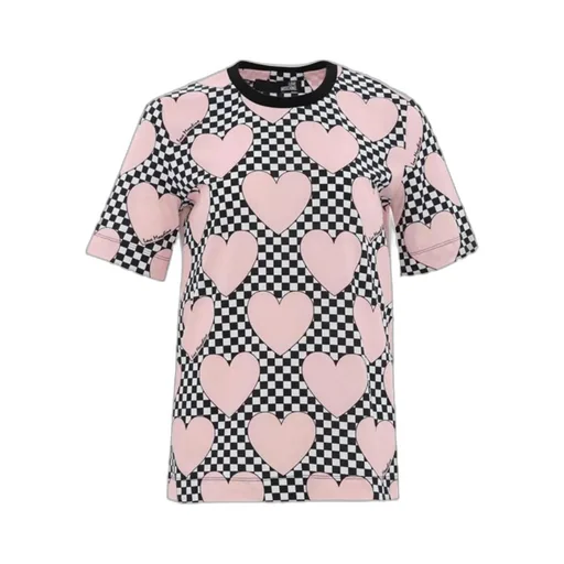 Checkered Love Printed T-Shirt