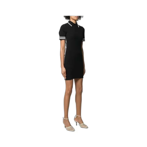 Off-White Short Sleeved Knitted Dress