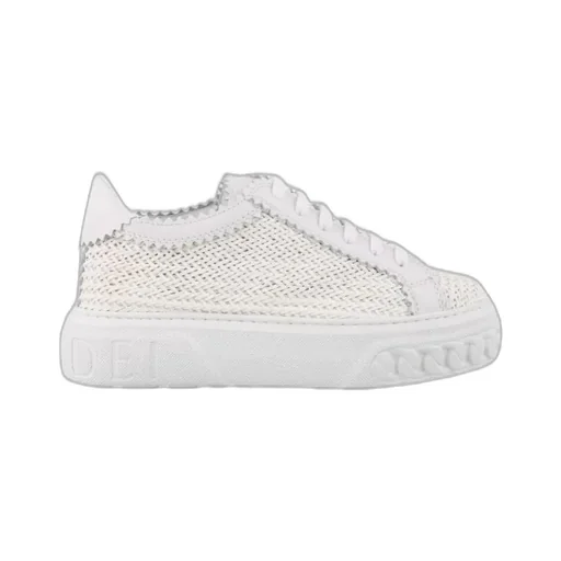 Casadei Off Road Woven Lace-Up Sneakers