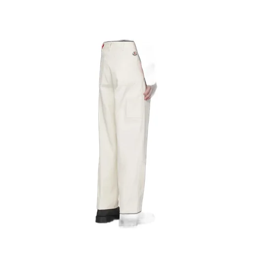 Moncler Logo Patch Straight Leg Trousers