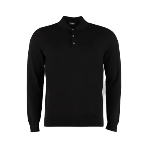 Fine-Knit Polo Shirt