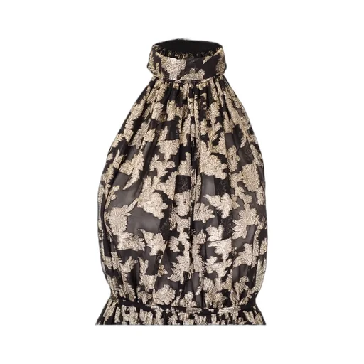 Saint Laurent Halter Neck Midi Dress
