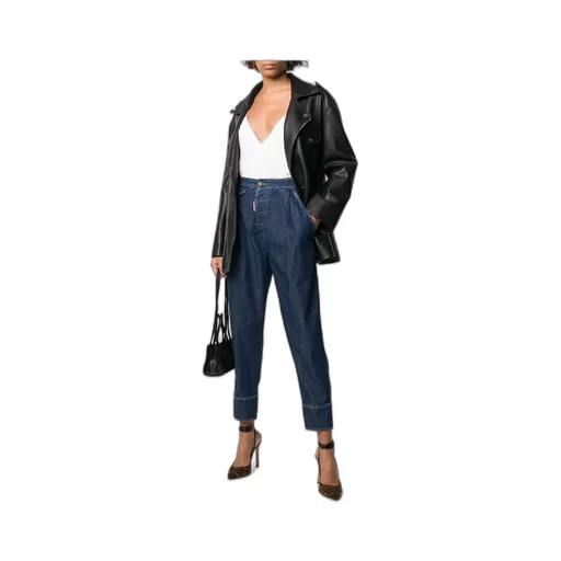Dsquared2 High-Waist Balloon-Leg Jeans