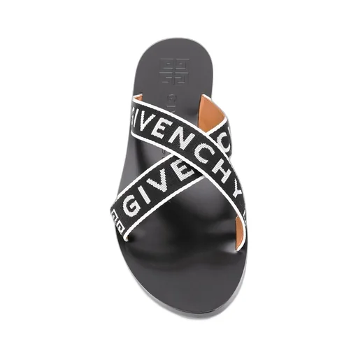 Logo-Strap Flat Sandals