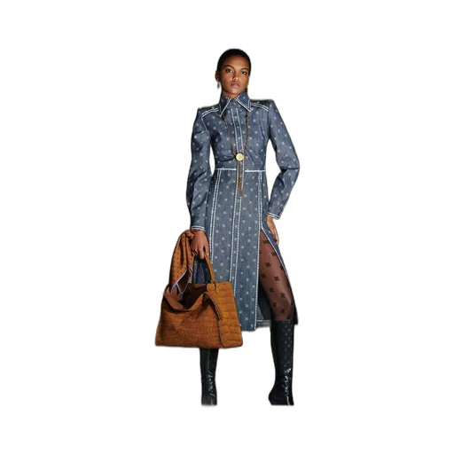 Karligraphy Motif Shirt Dress