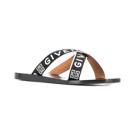 Logo-Strap Flat Sandals