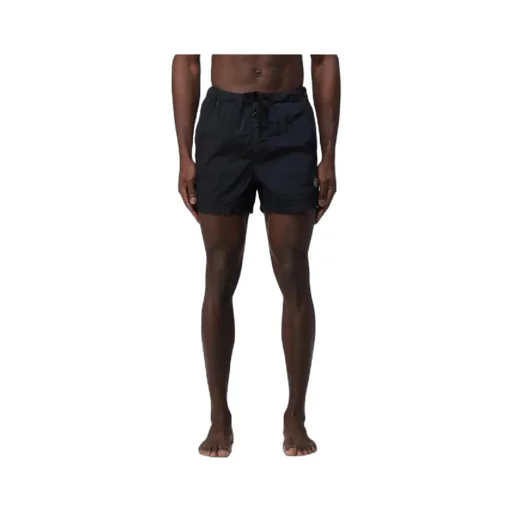 Stone Island Logo Patch Drawstring Swim Shorts