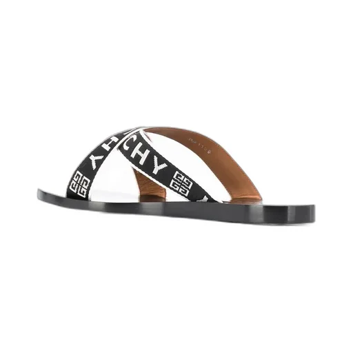 Logo-Strap Flat Sandals