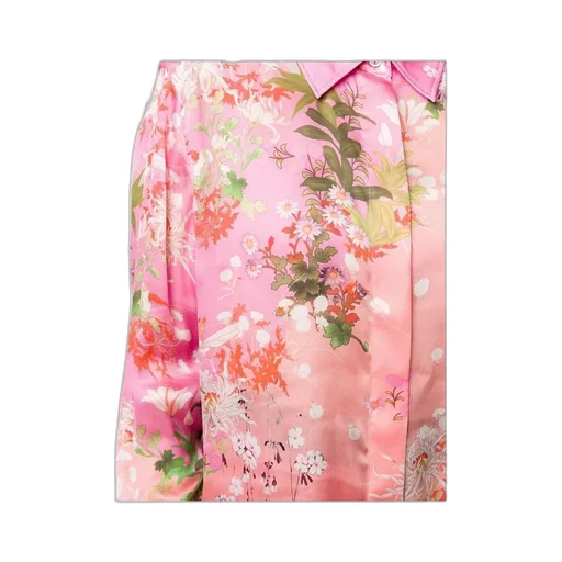 Floral Print Long-Sleeved Shirt