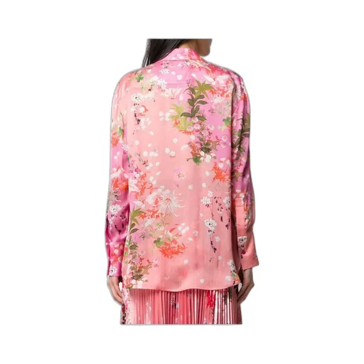 Floral Print Long-Sleeved Shirt