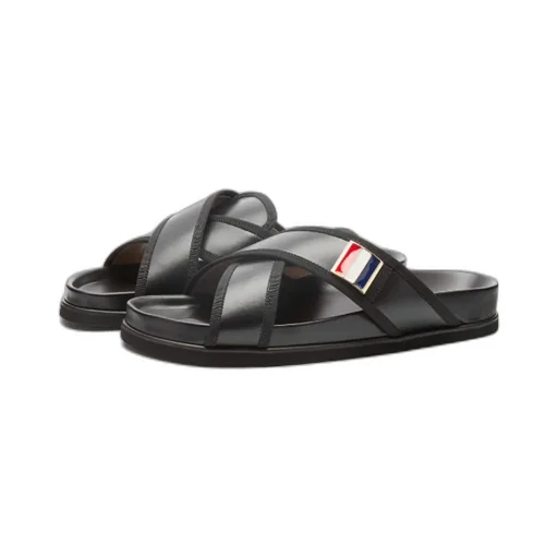 Thom Browne Cross-Over Flat Sandals