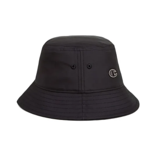 Rick Owens X Champion Joint Black Embroidered Logo Wide-Brimmed Hat