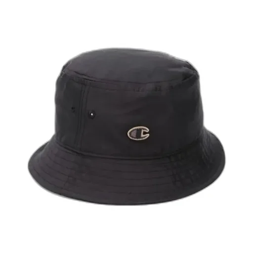 Rick Owens X Champion Joint Black Embroidered Logo Wide-Brimmed Hat