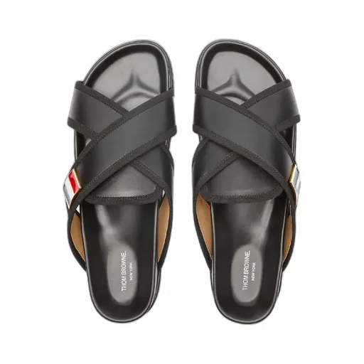 Thom Browne Cross-Over Flat Sandals