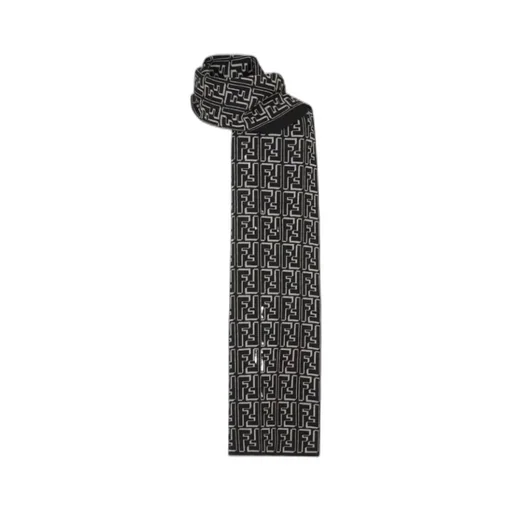 Fendi Allover Ff Jacquard Scarf