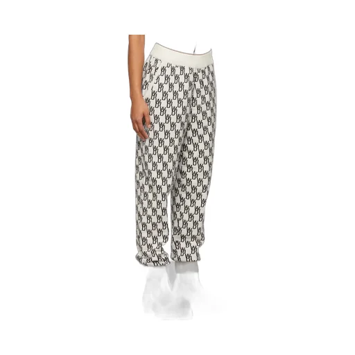 Monogram Intarsia-Knit Track Pants