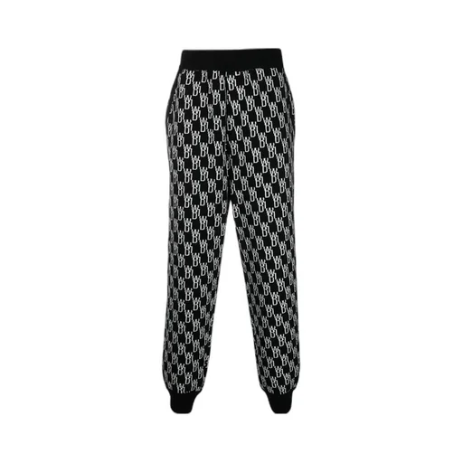 Logo Jacquard Knitted Trousers
