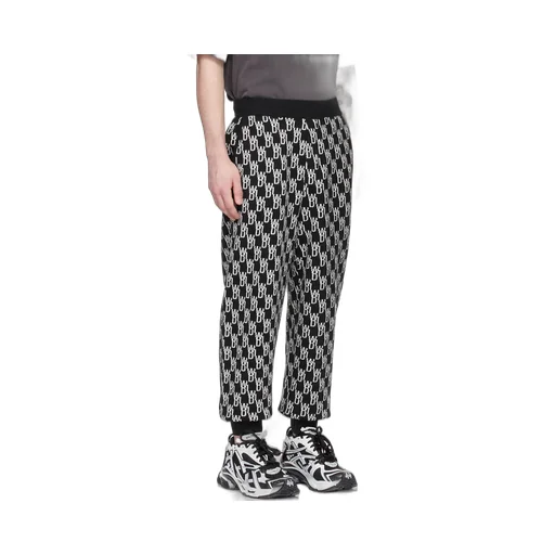 Logo Jacquard Knitted Trousers