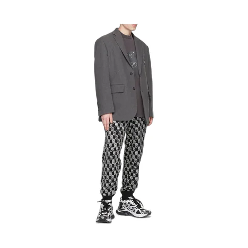 Logo Jacquard Knitted Trousers
