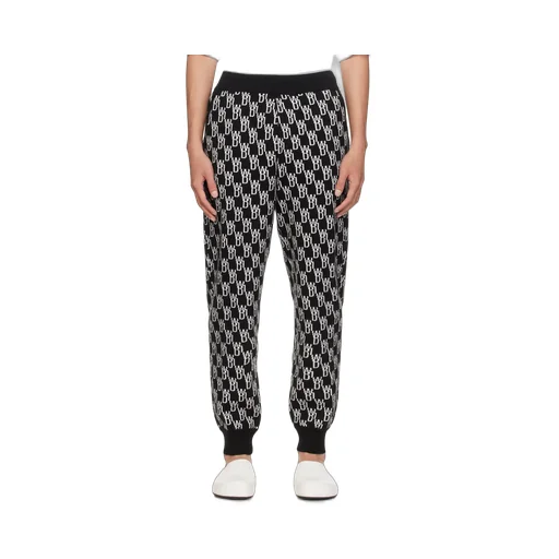Logo Jacquard Knitted Trousers