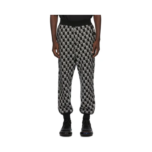 Logo Jacquard Knitted Trousers