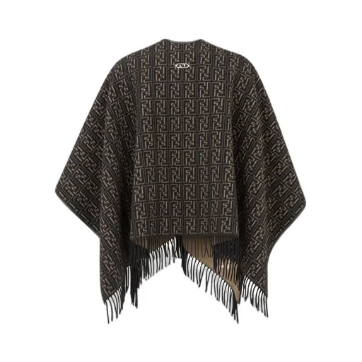 Black Wool Poncho