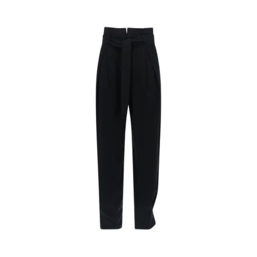 Pleat-Detail Tapered Trousers