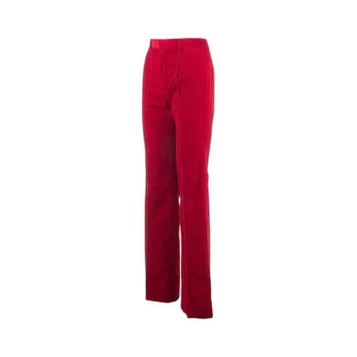 High-Waisted Straight-Leg Trousers