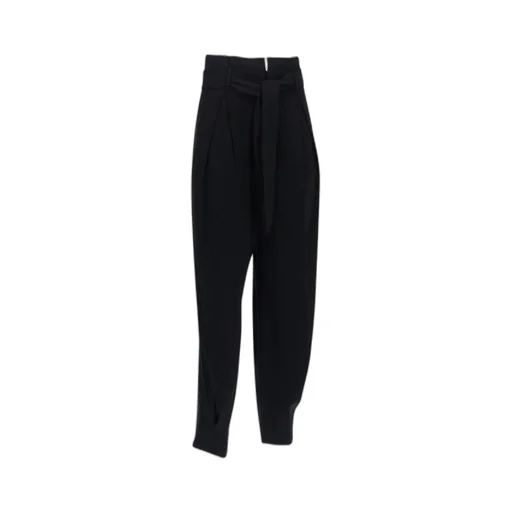 Pleat-Detail Tapered Trousers