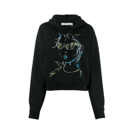 Logo Character Printed Hooded Hoodie