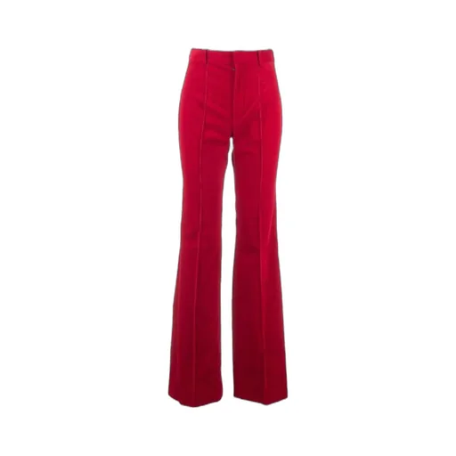 High-Waisted Straight-Leg Trousers