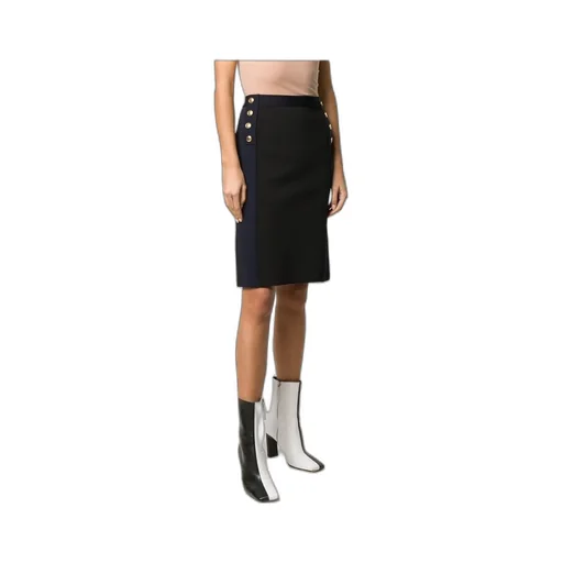 High-Waisted Two-Tone Skirt